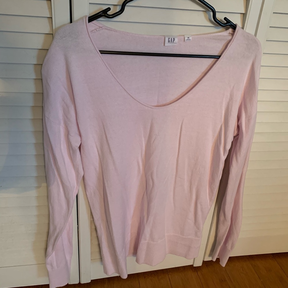 GAP Light Pink Scoop Neck Sweater